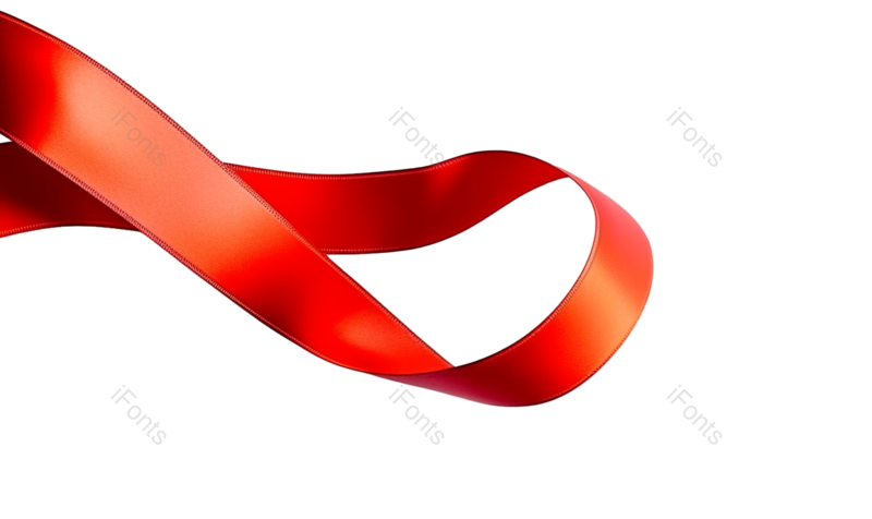 装饰图片,缎带元素,绸带PNG,红色免抠素材